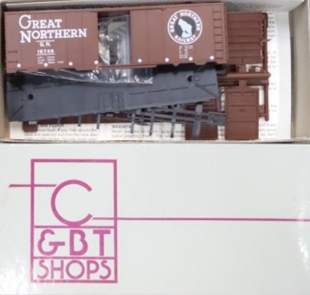 C&BT Shops 014505 HO Red Great Northern Experimental Scheme Single Dr Boxcar Kit