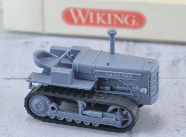 Wiking 8440127 HO 1:87 Blue Hanomag Agricultural Tractor w/ Tracks