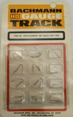 Bachmann 1765:125 HO Gauge Track Replacement 25V Bulb for 1763