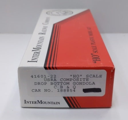 InterMountain 41601-22 HO Chicago Burlington & Quincy USRA Gondola #188854 Kit