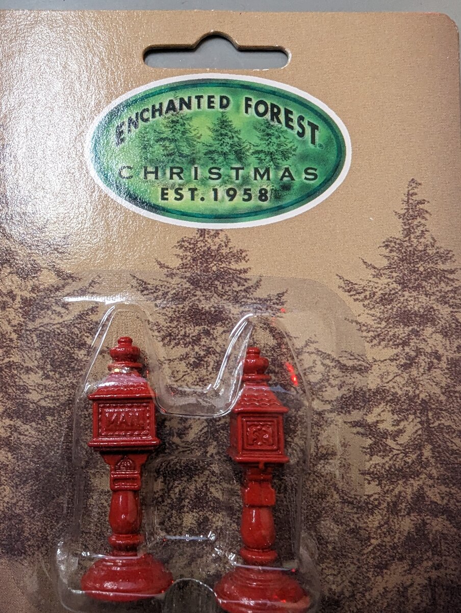 Enchanted Forest Christmas 289-0179 HO Mini Metal Victorian Mailbox