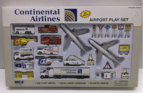 Realtoy 4862 Continental Airlines Airport Play Diecast & Plastic Set