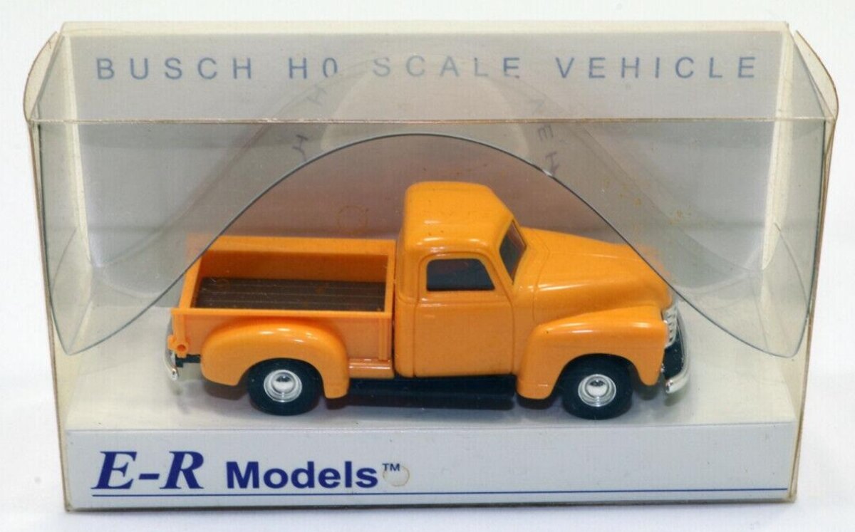 E-R Models 040-92191 HO Yellow Chevrolet Pickup Truck