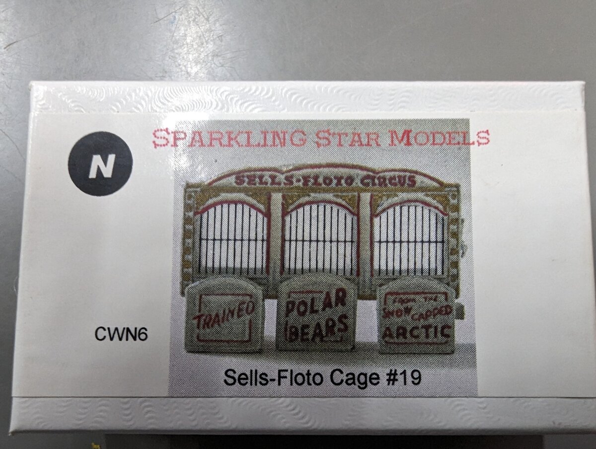Sparkling Star Models CWN6 N Scale Sells-Floto Cage #9 Model Kit