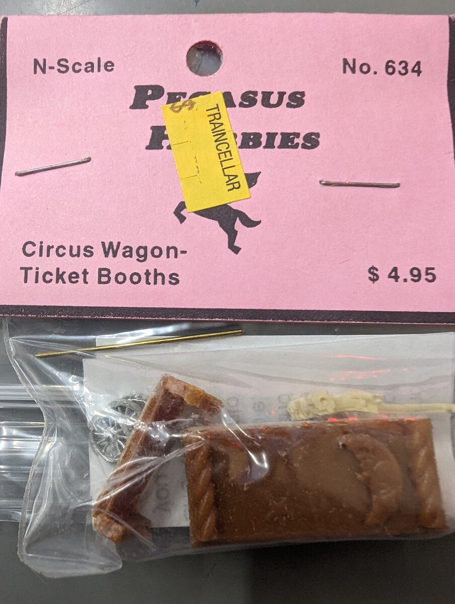 Pegasus Hobby 634 N Scale Ticket Booth Circus Wagon Model Kit