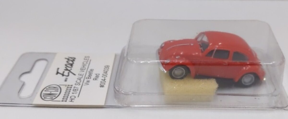 Con-Cor 004-004039 HO MiniExacts Red VW Beetle