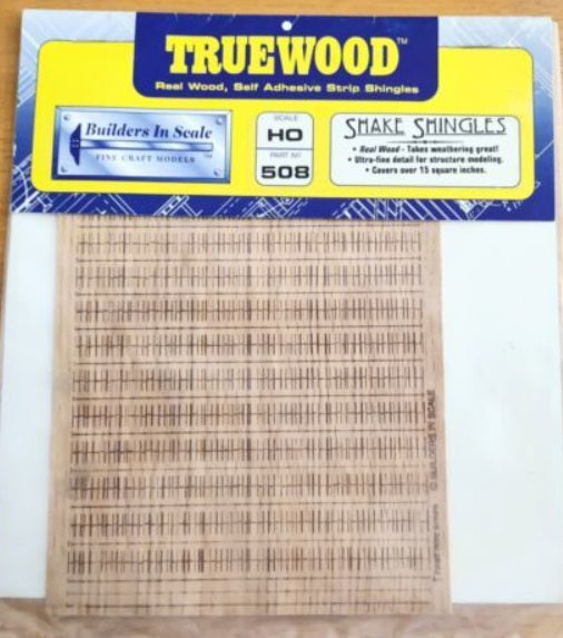 Builders-in-Scale 508 HO Shake Shingles TrueWood