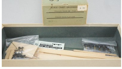 Scale Craft Engineering SCF #1 HO TTJX Trailer Train Finger Rack Flat Model Kit