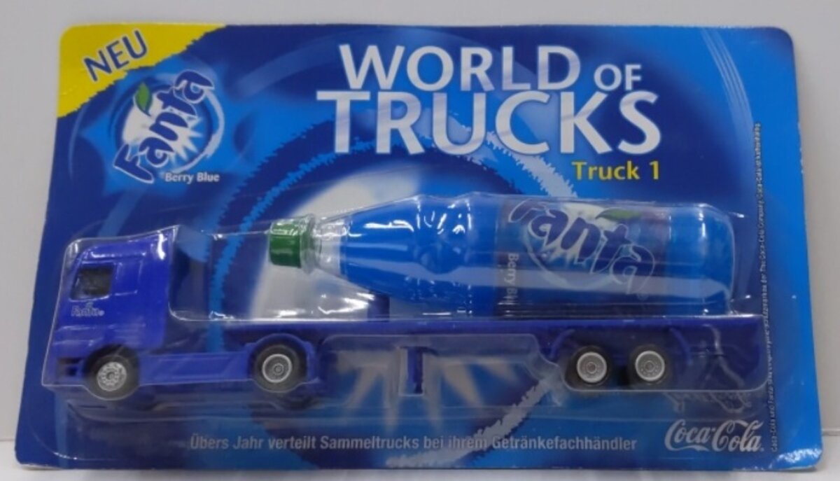 Hermey GmbH & Co. D-22397 HO Berry Blue Fanta Truck With Big Bottle