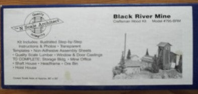 The N Scale Architect 795-BRM N Scale Black River Mine Building Kit