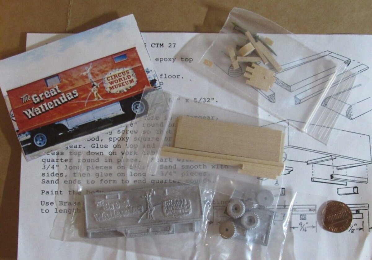 CTM 27 HO Circus Wagon World Museum The Great Wallendas Kit