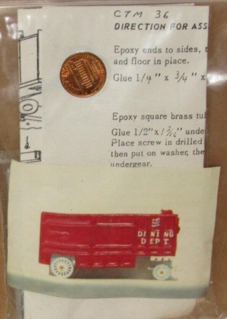 CTM 36 HO Circus Diner Wagon Kit