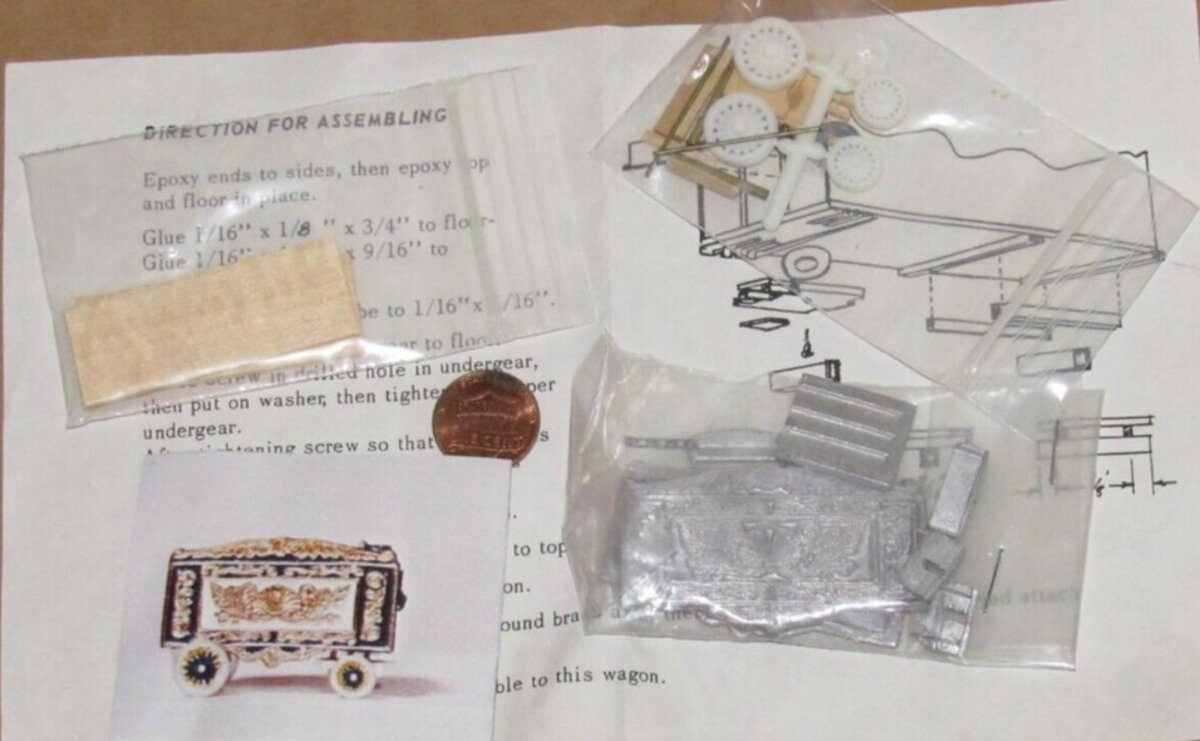 CTM 15 HO Sea Shell Tableau Circus Parade Wagon Kit