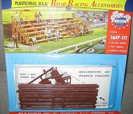 Bachmann 3676-100 HO PlasticvilleRoad Racing Accessories Grandstand Snap-Fit Kit