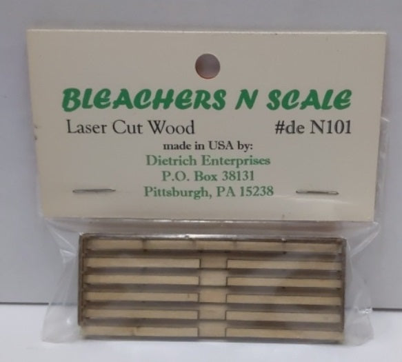 Dietrich Enterprises N101 N Scale Bleachers Laser Cut Wood Kit