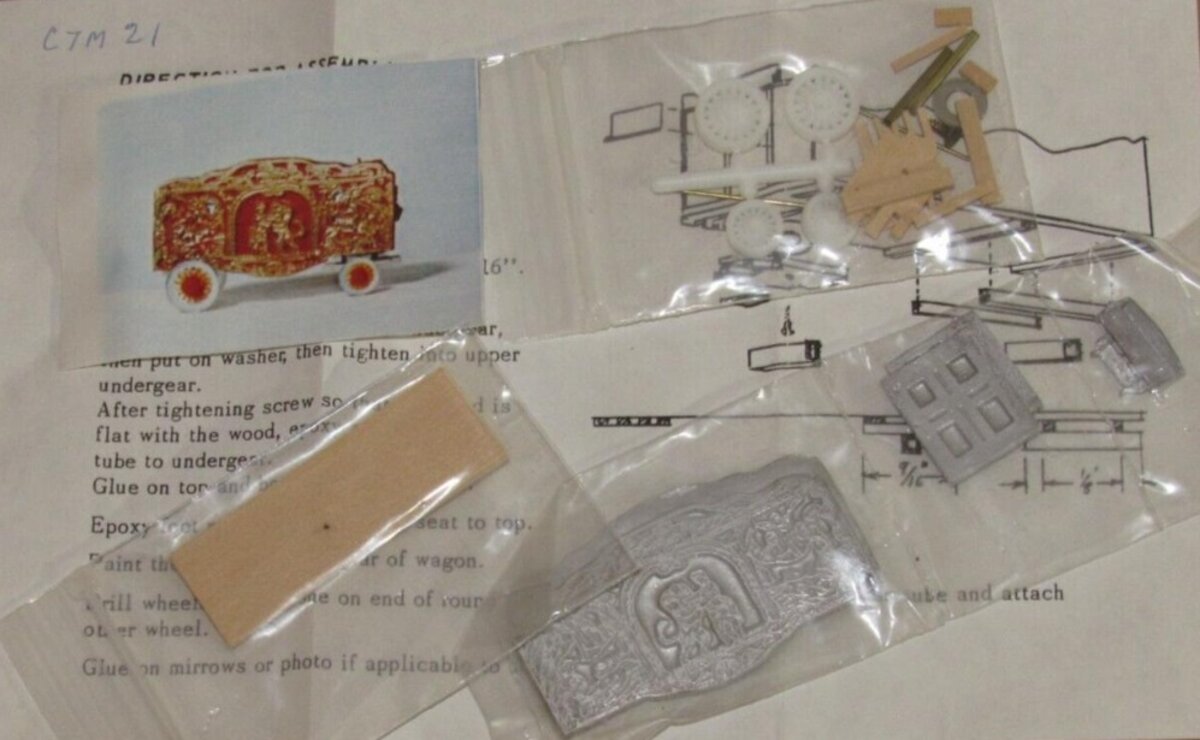 CTM 21 HO Lion & Gladiator Circus Parade Wagon Kit