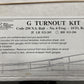 Micro Engineering 23-205 G Scale Left Hand Turnout Kit MT/Box