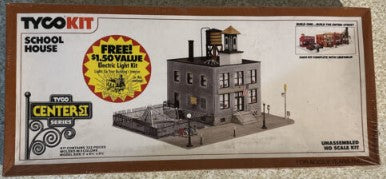 Tyco 775B HO Center Street Series School House Building Kit