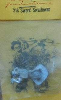 Circus Town 218 HO Sword Swallower Unpainted Metal Figure