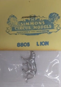 Simmons 8805 HO Scale Lion Metal Unpainted Figure