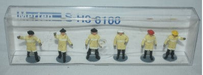 Merten 0100 HO U.S. Fire Department Personnel Figures (Set of 6)