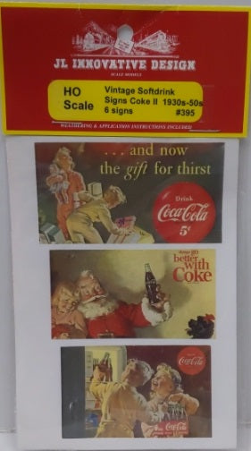 JL Innovative Design 395 HO Coca-Cola Coke II Vintage Softdrinks 1930-50s Sings