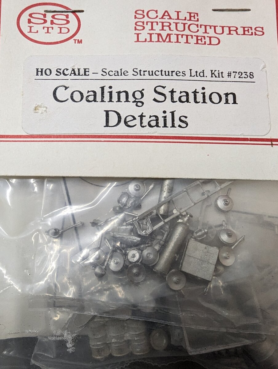 Scale Structures 7238 HO Coaling Station Details Model Kit