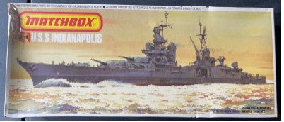 Matchbox PK-165 1:700 U.S.S. Indianapolis Battleship Two Color Model Kit