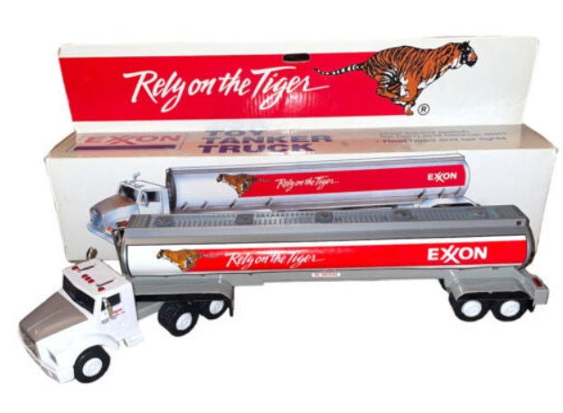 Exxon 1993 Rely On The Tiger Toy Tanker Truck 14.25" Dual Sound & Lights