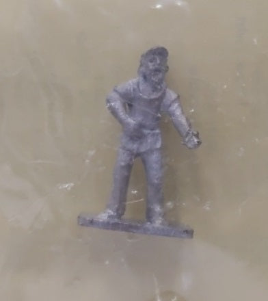 Circus Town 245 HO Scale Man Waving Unpainted Metal Figure