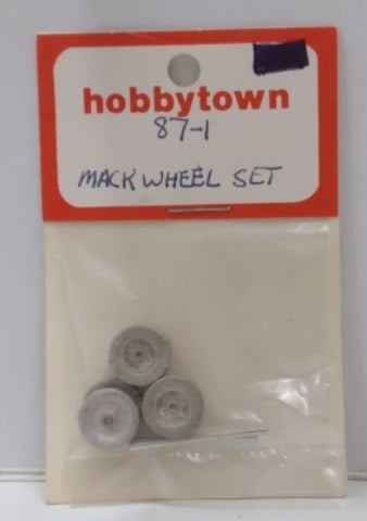 Hobby Town 87-1 Mack Wheel Unpainte Metal Set