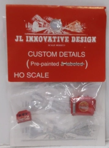 JL Innovative Design 55 HO Scale Chest Type Coca-Cola Rectangular Machine & Case