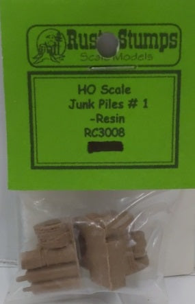 Rusty Stumps RC3008 HO Scale Junk Piles # 1 Resin