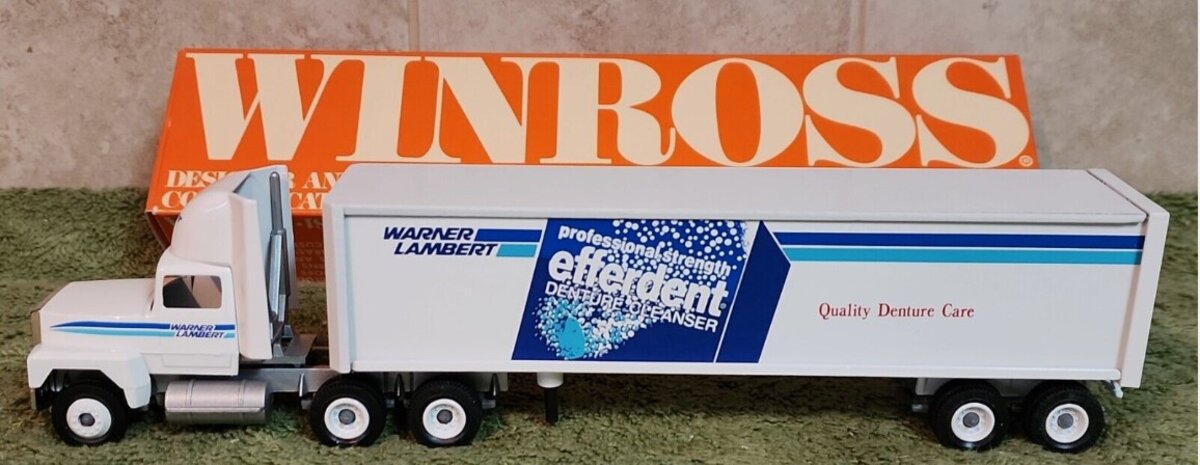 Winross 90-3 1:64 Warner/Lambert Efferdent Denture Cleaner Tractor Trailer