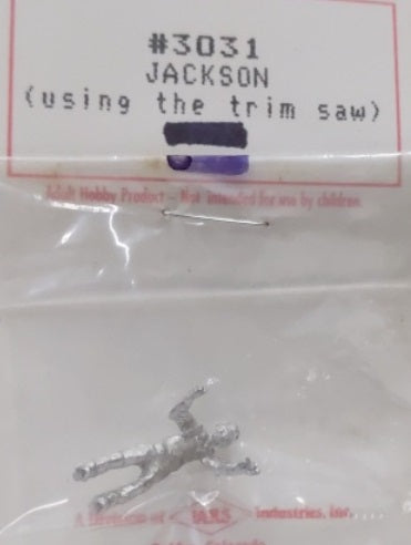 Scale Structures 3031 HO Scale Jackson Using The Trim Saw Unpainted Metal Figure