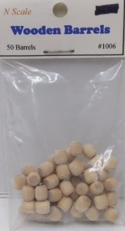 Paradise City Depot 1006 N Wooden Barrels Unpainted (Bag of 50)