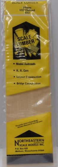 Northeastern Scale Models 6002 HO Scale 3/32" Clapboard (Pack of 2)