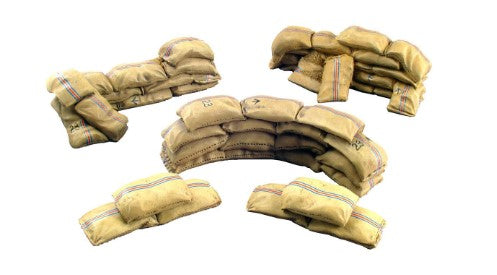 W.Britain 51003 Mealie Bag Wall Curved & Short Straight Sections, Zulu War
