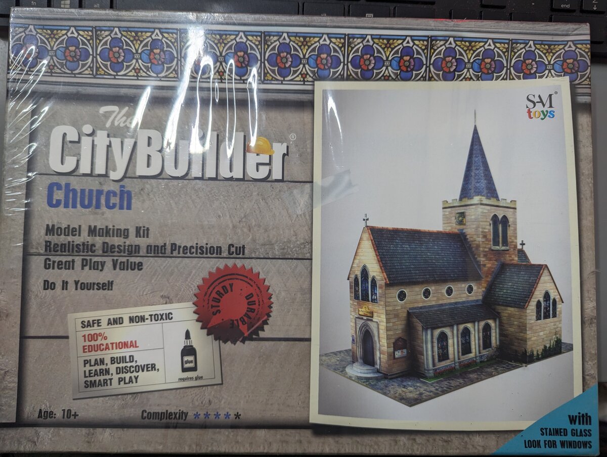SAM Toys CB015 HO The City Builder Church Building Kit (420 x 284 x 480mm)