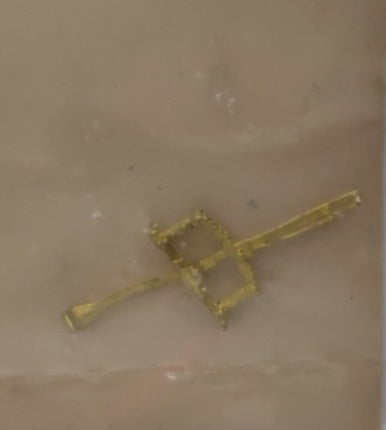 Bruce C. Bechtold 346 O Scale Brass Reverse Quadrant Floor Mounting