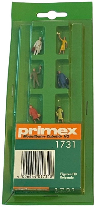 Primex 1731 HO Scale Passenger People Modellbahn Train Model (Pack of 6)
