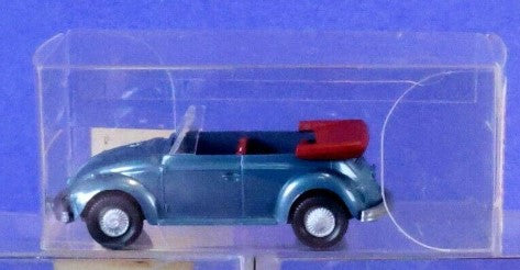 Wiking 03312 HO 1:87 Sky Blue Volkswagen Cabriolet Convertible Vehicle