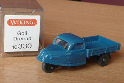 Wiking 10330 HO 1:87 Royal Blue Goli Dreirad Vehicle
