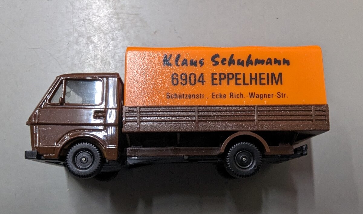 Pelikan 192 1:87 Brown & Orange Klaus Schuhmann 6904 Eppelheim Truck