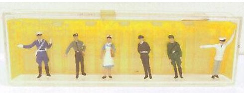 Preiser 4061 HO Scale Police & Red Cross Workers Figures (Set of 6)