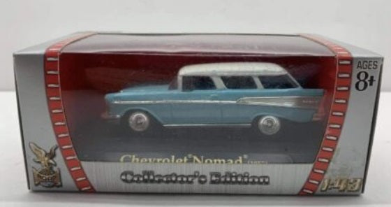 Road Signature 94243 1:43 Blue Light & White Chevrolet Nomad 1957