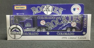Matchbox 94 1:64 Colorado Rockies 1994 Baseball Tractor Trailer