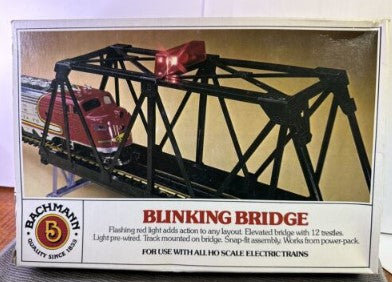 Bachmann 3029 HO Blinking Bridge Building Kit