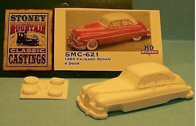 Stoney Mountain SMC621 1:87 1950 Packard 4 Door Sedan White Resin Unfinished Kit