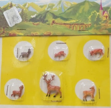 Acme 9-4243 Deers Plastic Figures (Pack of 6)